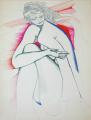Ars amatoria, 2000-2002, színes tinta tus, papír, 43x33 cm