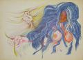 Ars amatoria, 2000-2002, színes tinta, tus, papír, 30x43 cm